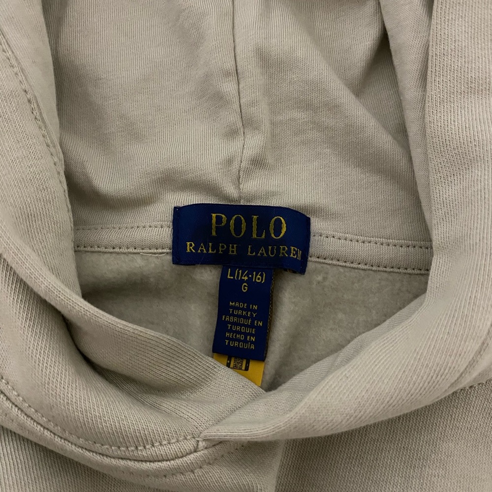 New- Polo Ralph Lauren Logo Fleece Pullover Hoodie Boys L(14-16) - Picture 6 of 8